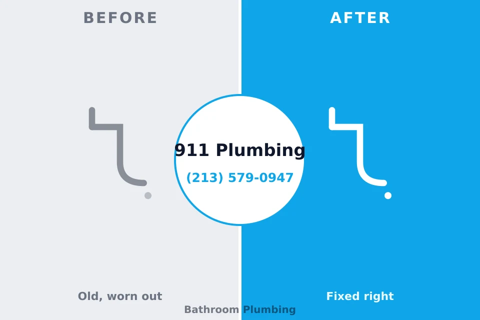 Before and after: plumbing repair Black Rock, NM